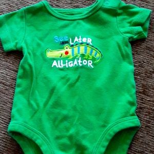 Carters Alligator onesie